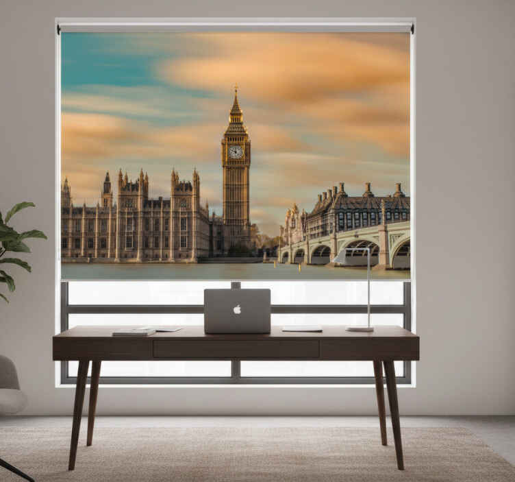 Toimiston rullaverho lontoon big ben moderni valokuva - Tenstickers