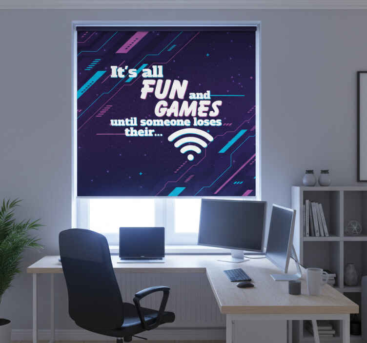 Hauska vitsi wifi toimiston rullaverho - Tenstickers