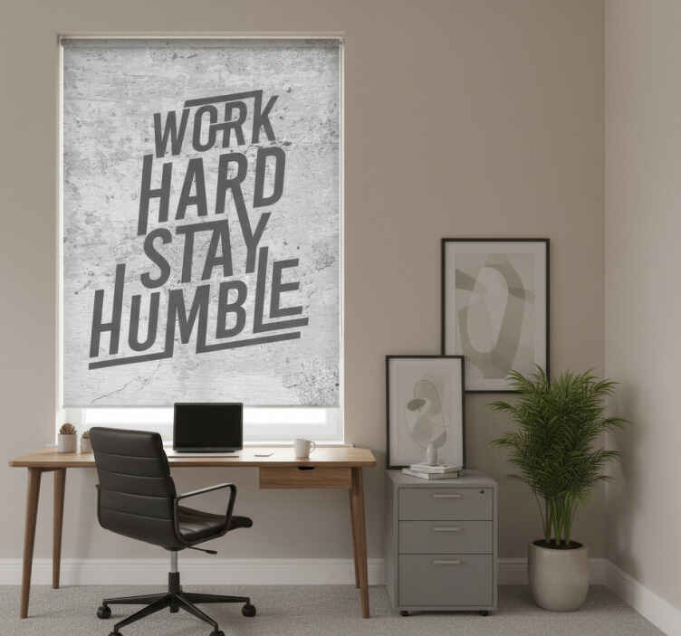 Office window roller blind for hard work - TenStickers