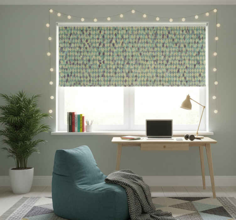 Rullegardin ungdom i ombre geometriske former - Tenstickers