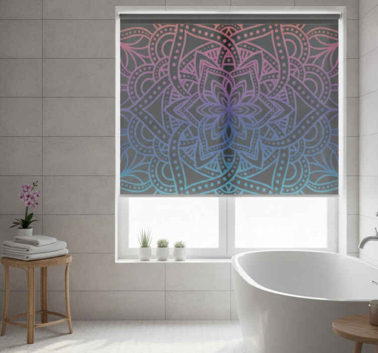 Cortina roller zen mandala intrincado - TenVinilo