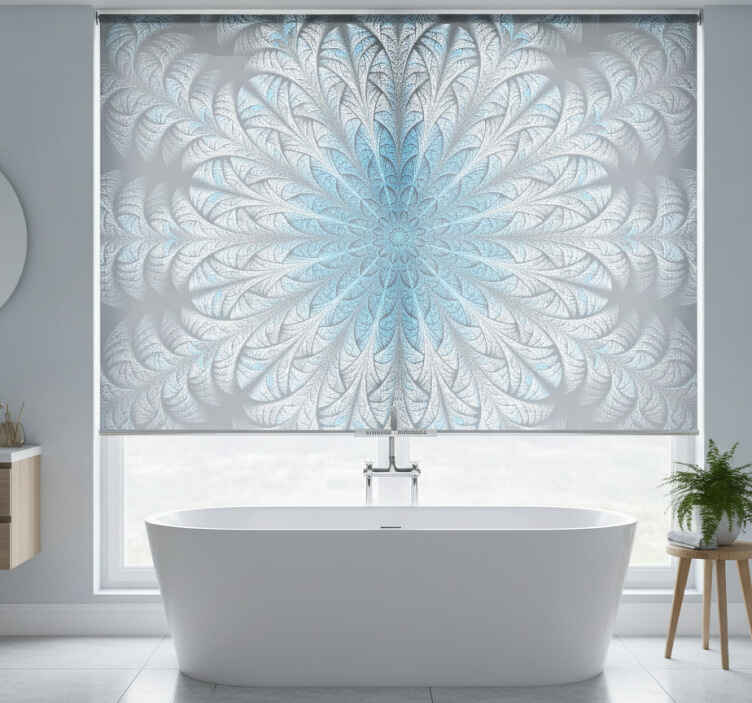 Zen roller blind misty mandala design - TenStickers