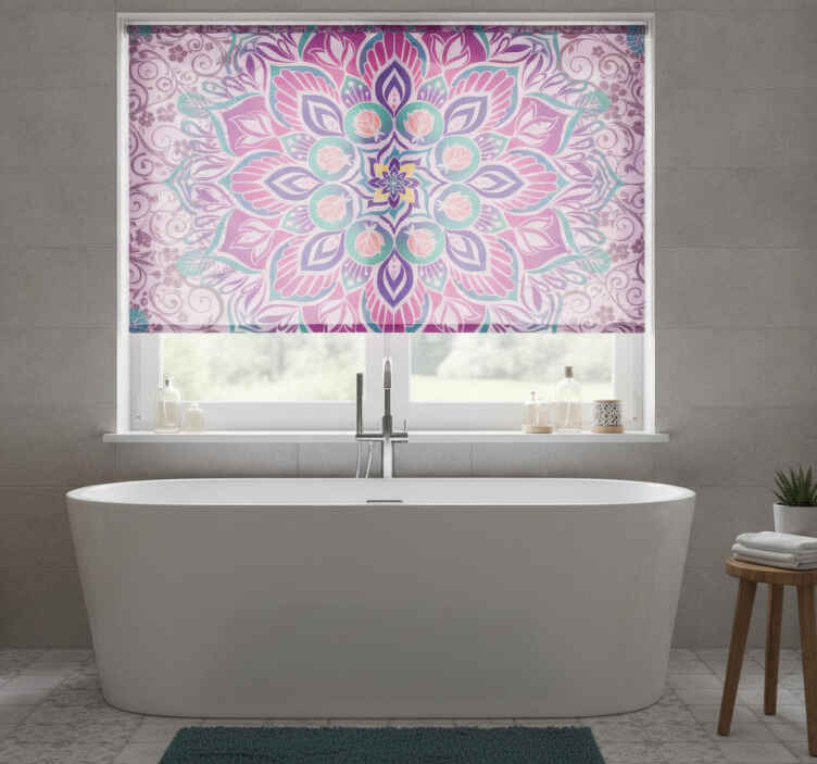 Zen roller blind with mandala design pattern - TenStickers