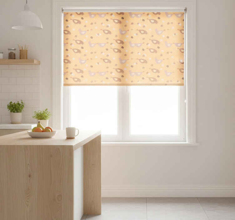 Orange blind with chick pattern design - TenStickers