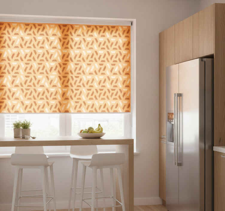 Orange blind in contemporary geometric style - TenStickers