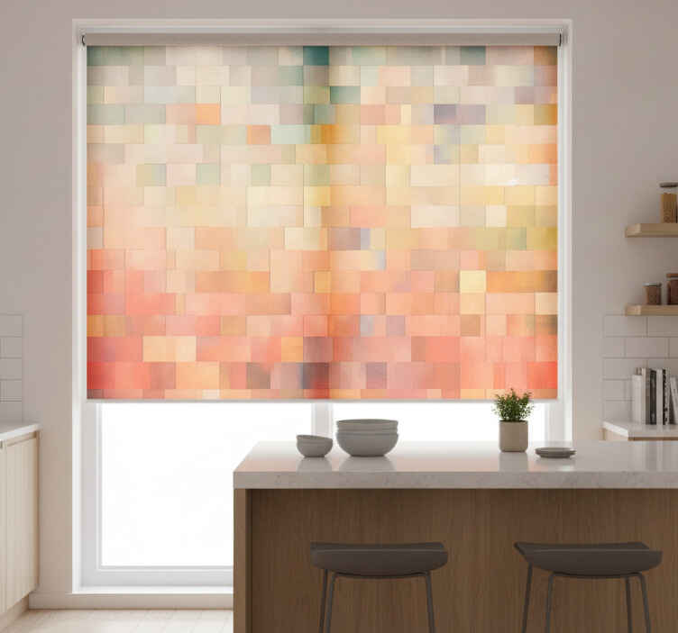 Orange blind in colorful squares - TenStickers