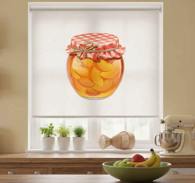 Orange blind decorative vinyl tarrón conserve - TenStickers