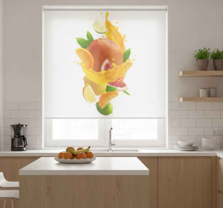 Orange blind fruit splash - TenStickers