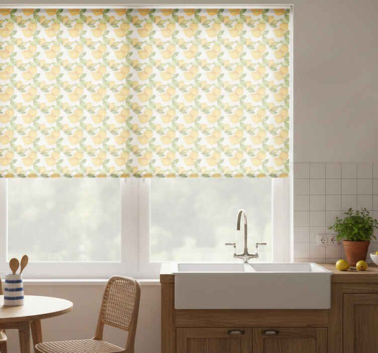 Orange blind mediterranean lemon style - TenStickers