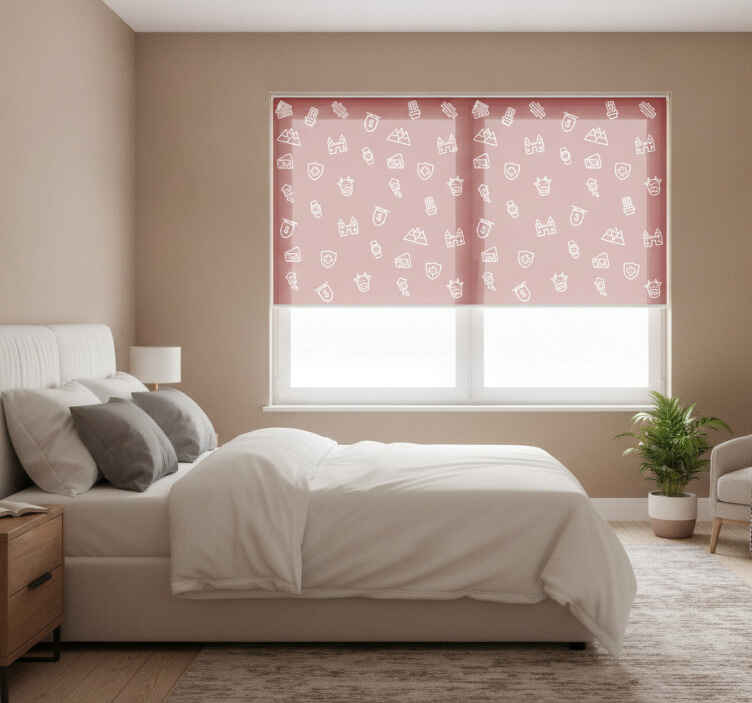 Red blind with swiss symbols - TenStickers