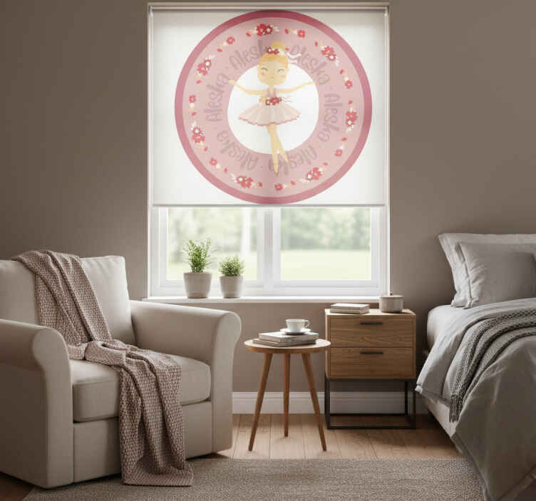 Red blind funny ballerina princess - TenStickers