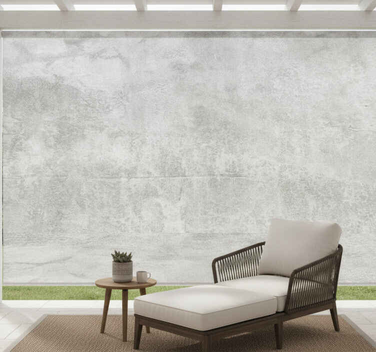 Outdoor blind with modern concrete imitation pattern - TenStickers