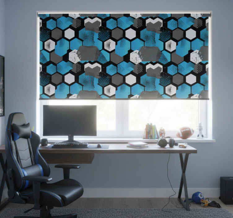 Rollo fenster jugendzimmer abstrakter fußballhintergrund - TenStickers