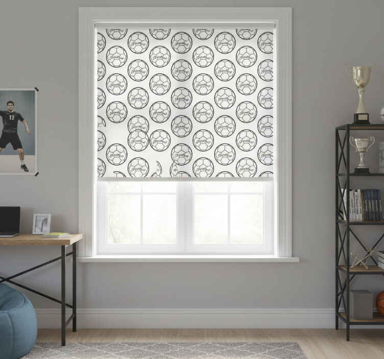Rollo fenster jugendzimmer handball design - TenStickers