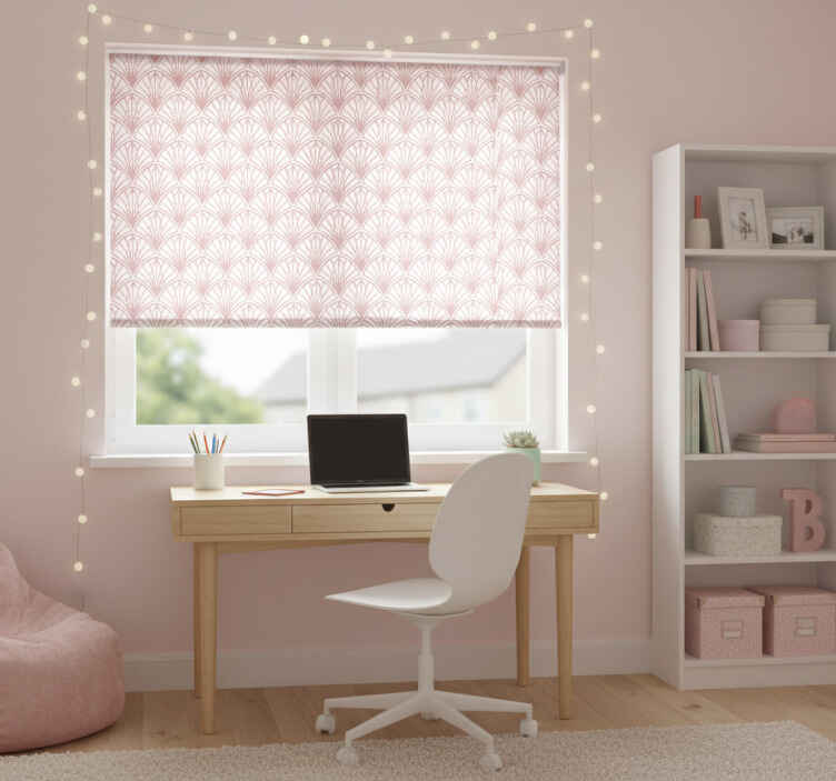 Estore de rolo juvenil fundo rosa elegante - TenStickers