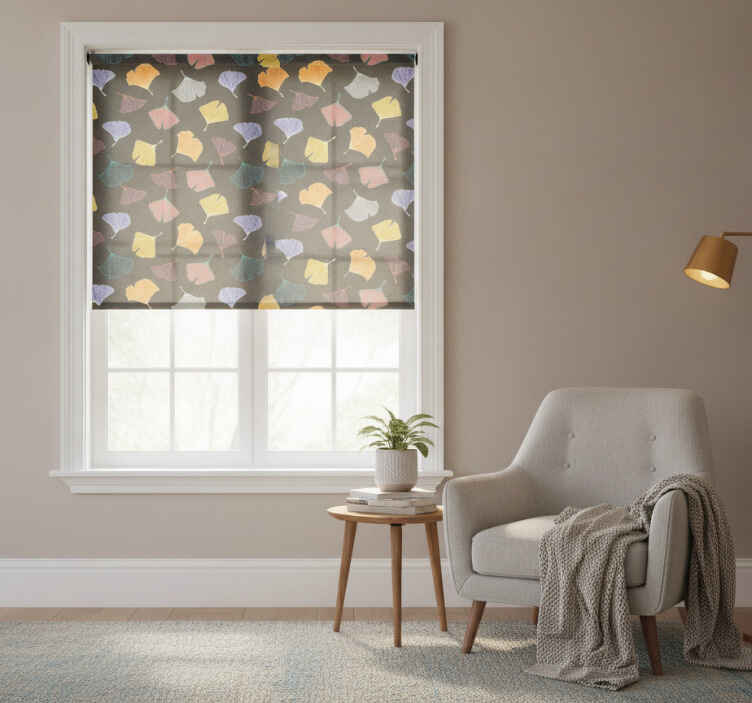 Hallway blind caltero ginkgo leaf - TenStickers