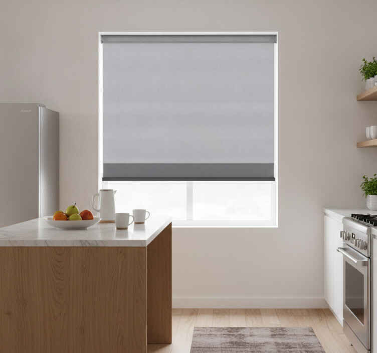 Cortina roller cocina tela translúcida 250 cm - TenVinilo