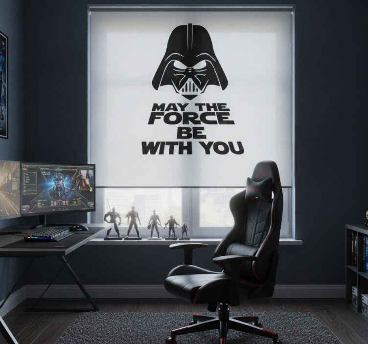 Filmová roleta vinylová toaleta vader s silou - Tenstickers