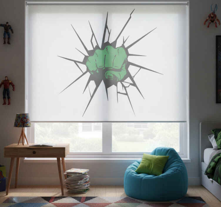 Blind superhero illusion hulk - TenStickers
