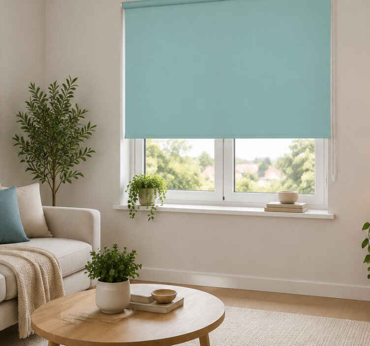 Turquoise blind simple and clean - TenStickers