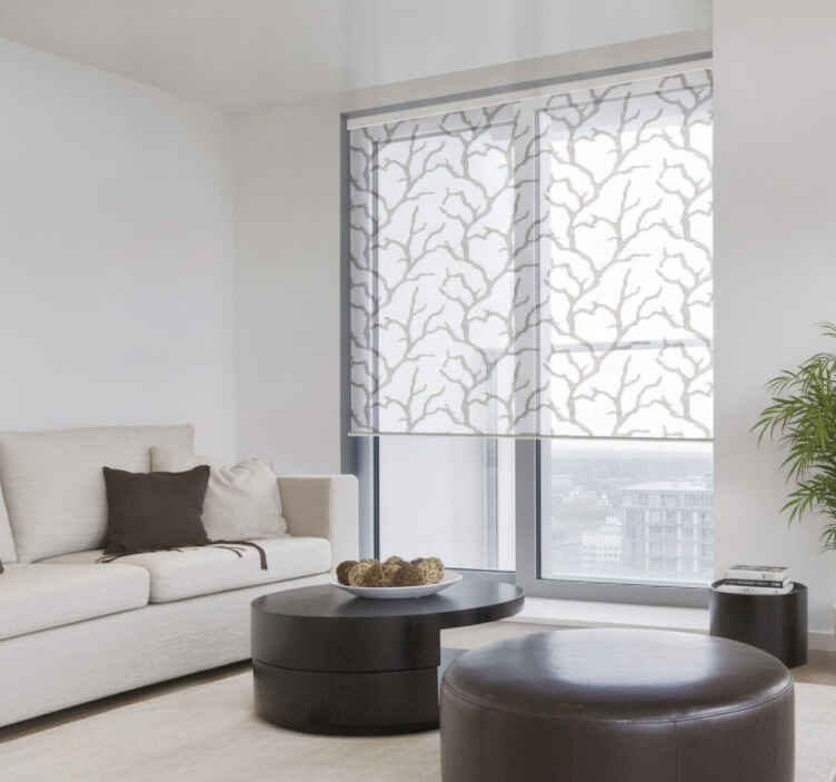 Roller blind balcony elegant beige design - TenStickers