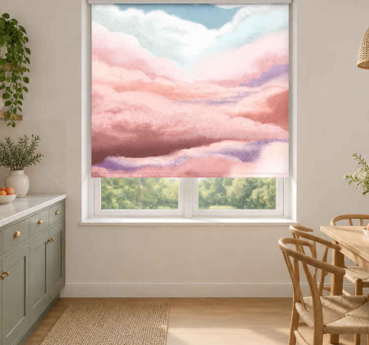 Rollo fenster rosa breite 180 pfirsichwolken - TenStickers