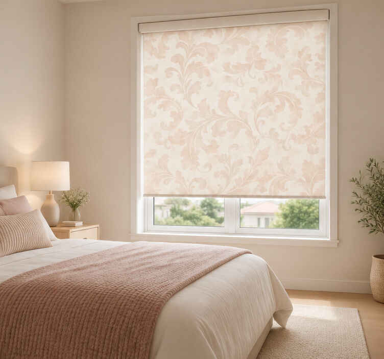 Blind pink floral light design - TenStickers