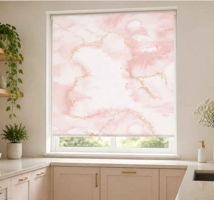 Blind pink glitter marble - TenStickers