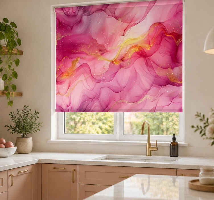 Blind pink pure abstract marbles - TenStickers