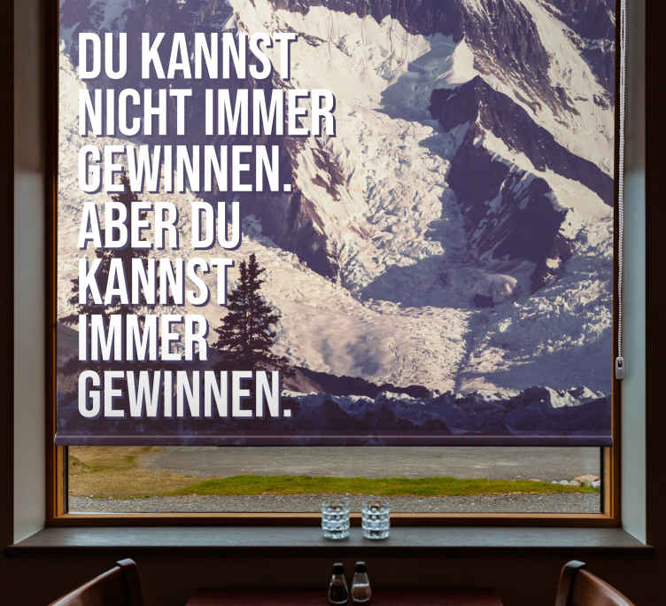 Estore de rolo empresa picos das montanhas immer gewinnen - TenStickers