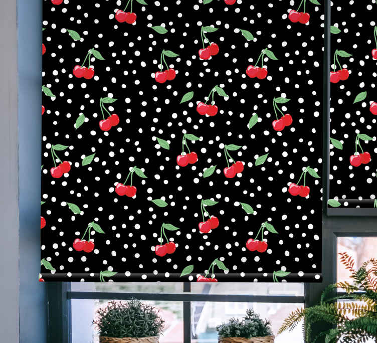 Cherry Blossom Theme blind fruit and vegetables - TenStickers