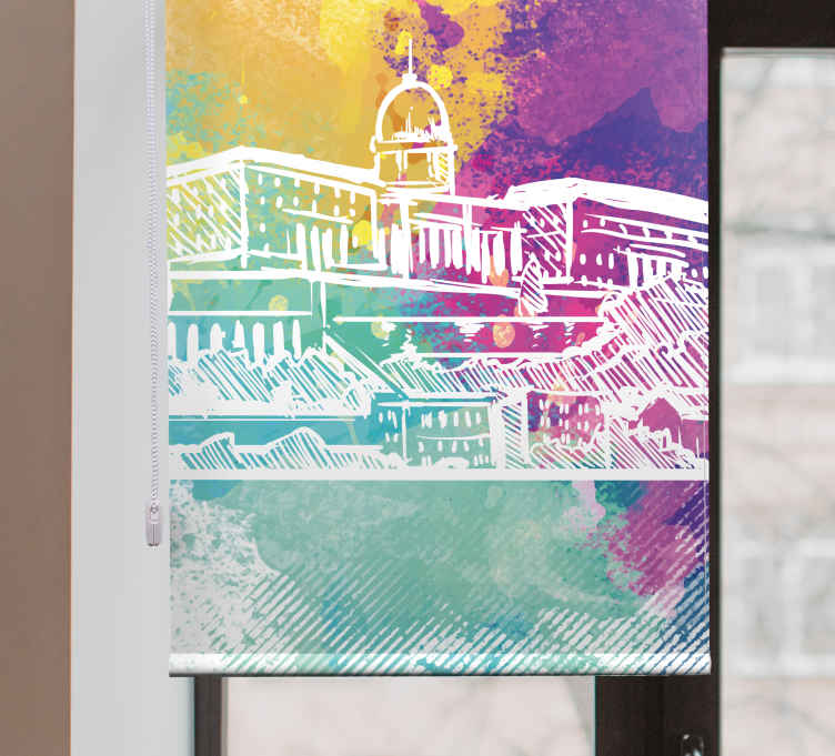Budapest színes skyline eredeti Sávroló - TenStickers