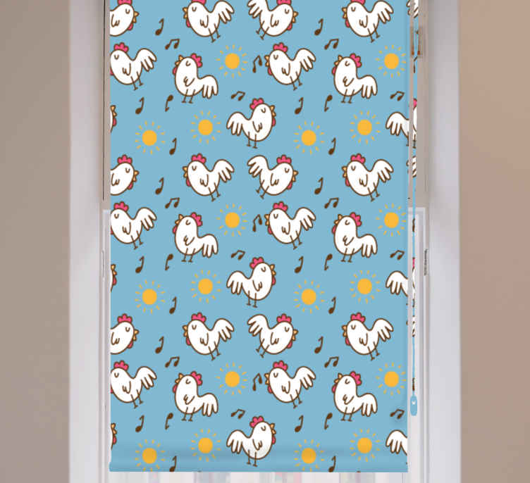 Cartoon chicken seamless Various animal blind - TenStickers
