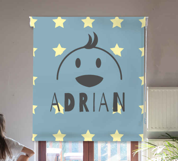 Starry chicken with name blind children - TenStickers