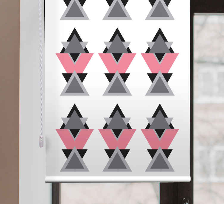 Stores avec des dessins Art abstrait triangles TenStickers