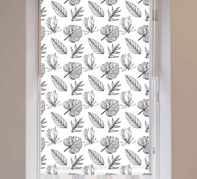 Rollo Blumen und Pflanzen Einfarbige tropische blätter - TenStickers