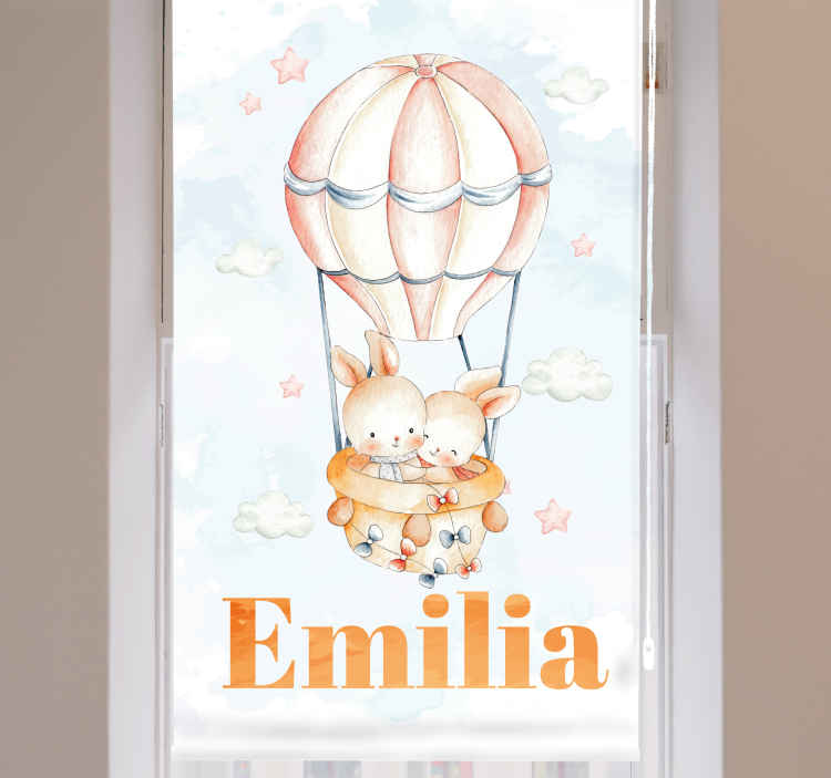Estor con dibujos Globo pastel con animales dulces - diseño