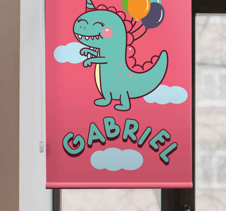 Tenda a rullo animali Bambino verde t-rex