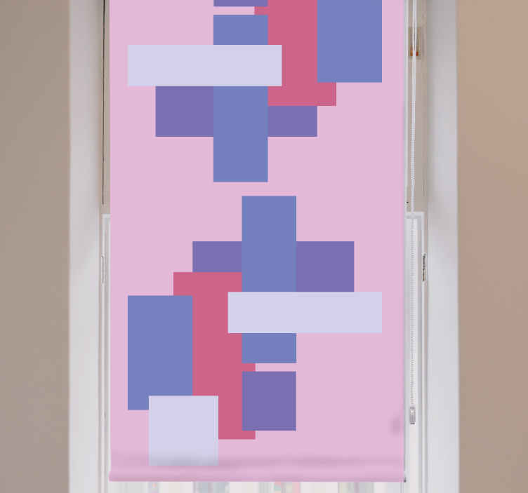 Tende a rullo stile moderno Blocchi di colore di sfumature viola