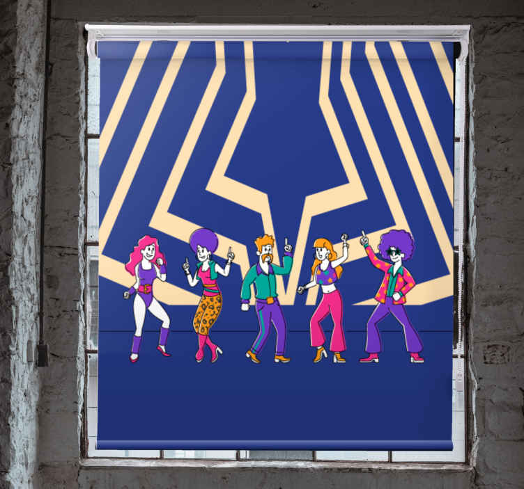 Disco dansvibe rolgordijn grappig - TenStickers