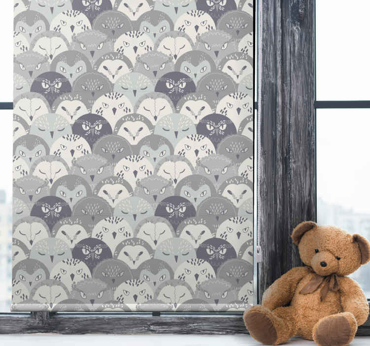 Store enrouleur animaux créatures de la forêt grise - TenStickers