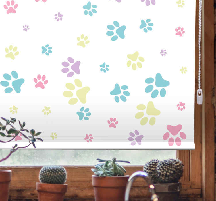 Store enrouleur fleurs et plantes motifs floraux colorés - TenStickers