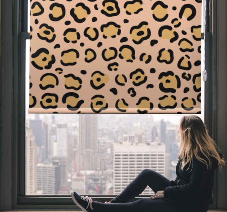Store enrouleur animaux motif peau de léopard - TenStickers