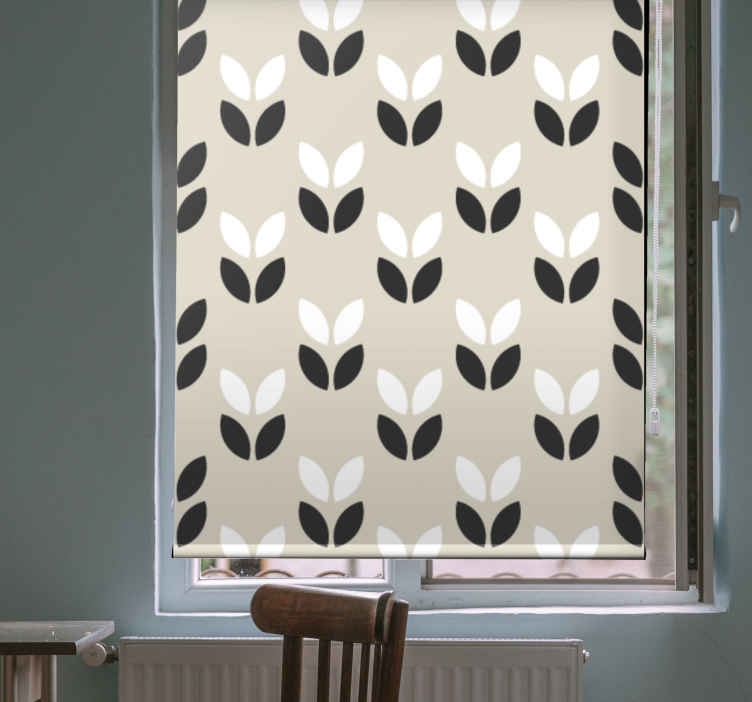 Sötét elegáns növényi formák klasszikus Sávroló - TenStickers
