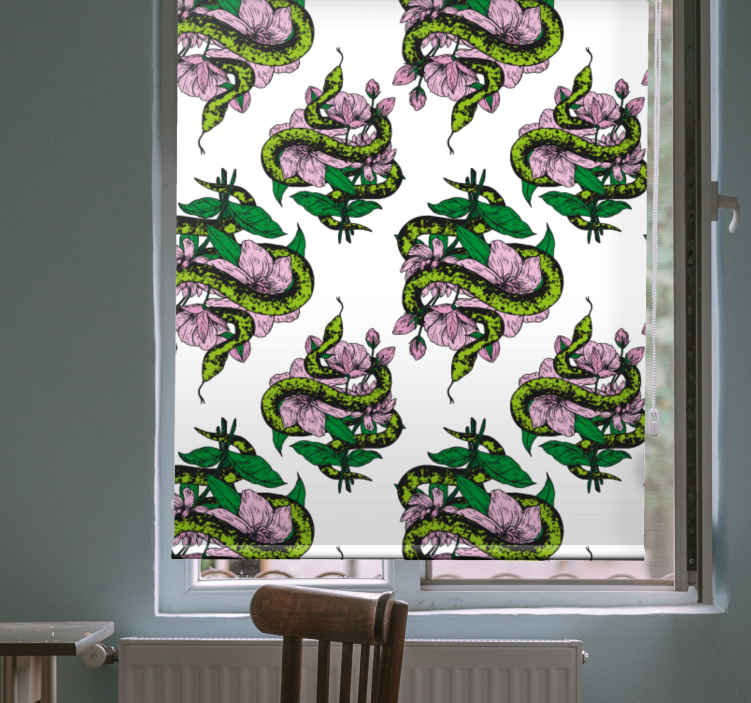 Estor de animales Ilustración de serpiente verde brillante
