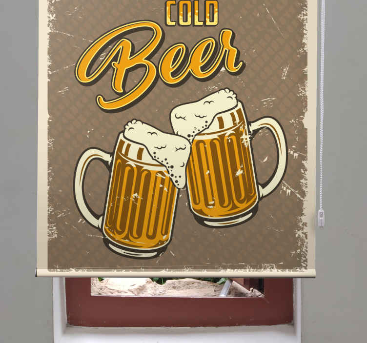 COLD BEER MUGS blind sports - TenStickers