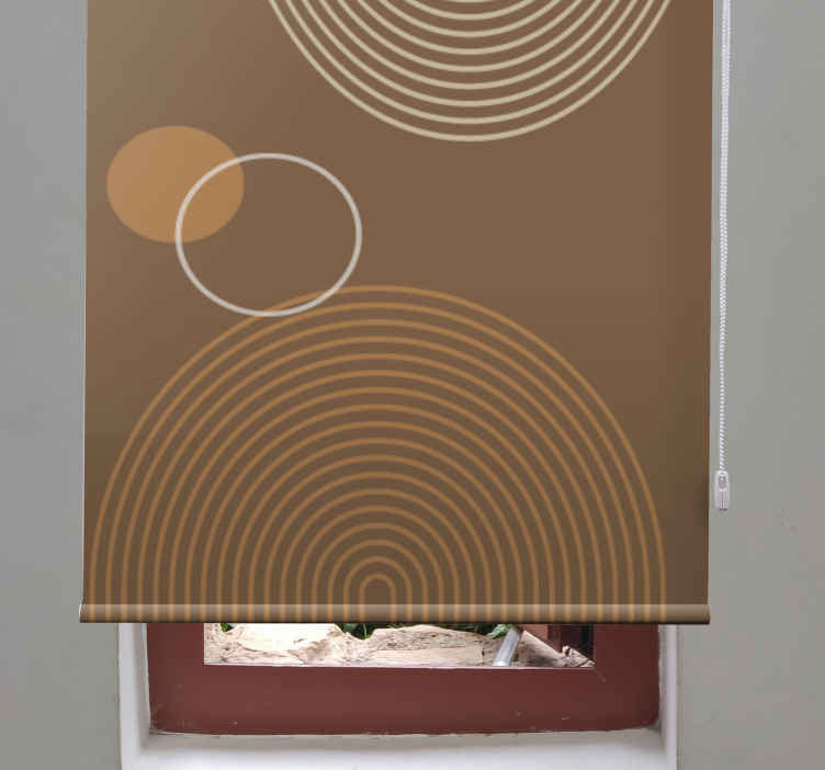 Varma geometriska valv modern rullgardin - Tenstickers