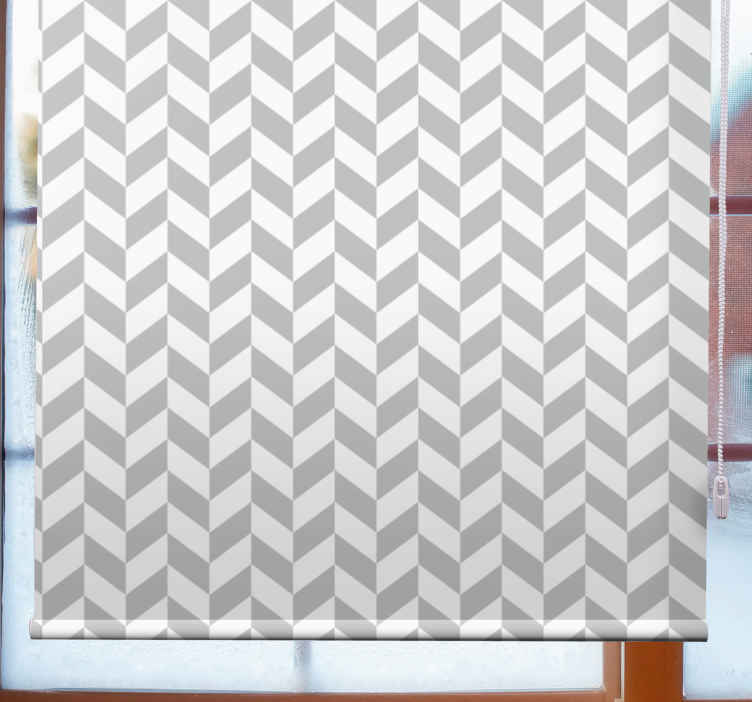 Tenda a rullo linee con motivo a chevron - TenStickers