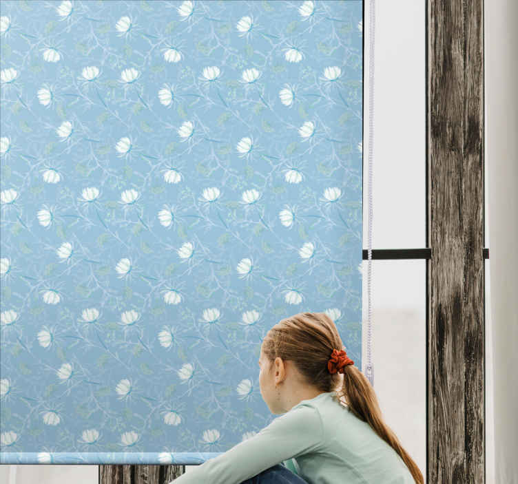 "grandmillenial pattern" sininen ja kasvisuoja - Tenstickers