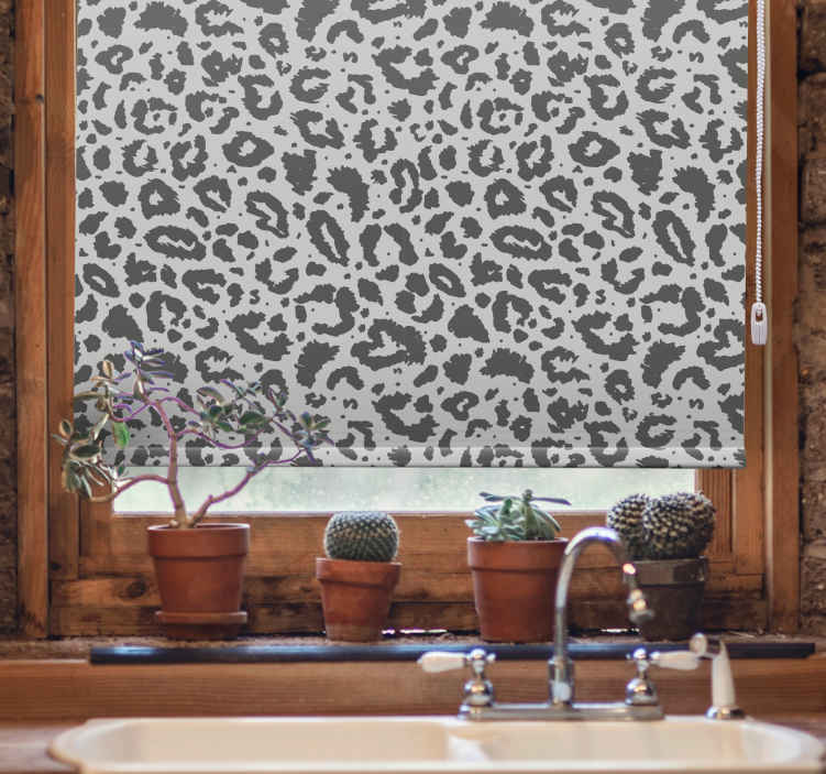 Leopard Spot Print animal roller blind - TenStickers